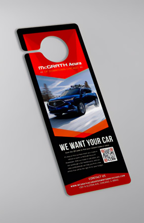 Door hanger mockup